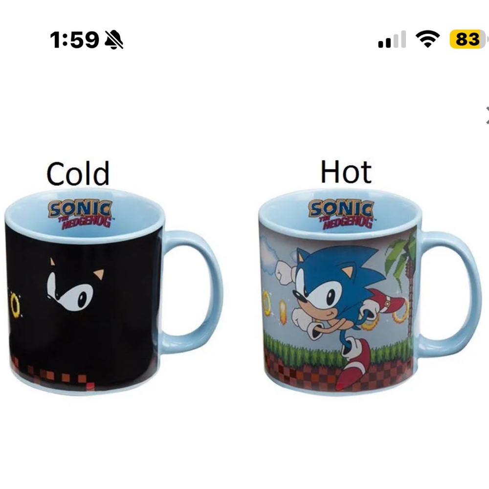 Sonic the Hedgehog Green Zone Heat Color-Changing 20 oz. Mug